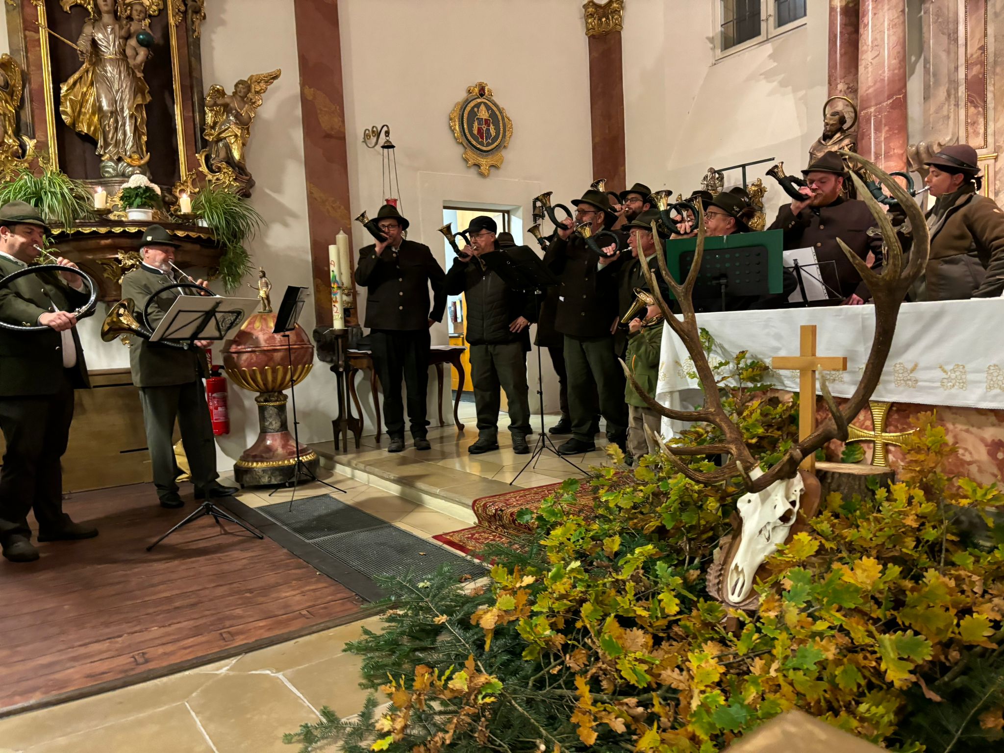 Bläsergruppe des Jagdvereins Gunzenhausen